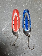 PAIR OF (2) Vintage 1967 J. Rustowicz Charger 3" Inch Spoon Fishing Lure