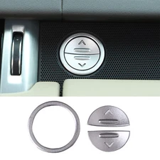 Silver Steel Glove Box Switch Button Trim Cover For Range Rover Vogue 2013-2022