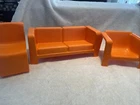 Vintage 1973 Mattel Barbie Dreamhouse Furniture 2 Chairs And Couch Replacement