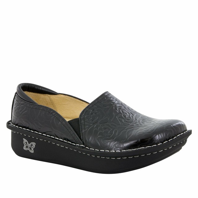 alegria black nursing shoes