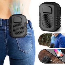 Portable Waist Fan Camping Hanging Clip on Fan Cooling Fan USB Power Bank Fan