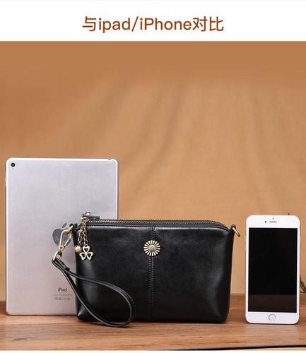 Women's Genuine Leather Mini Bags Single Shoulder Shell Bag Crossbody Tote Purse - Picture 7 of 16
