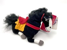 Mulan Khan Plush Black Horse Bean Bag Stuffed Toy Disney Store