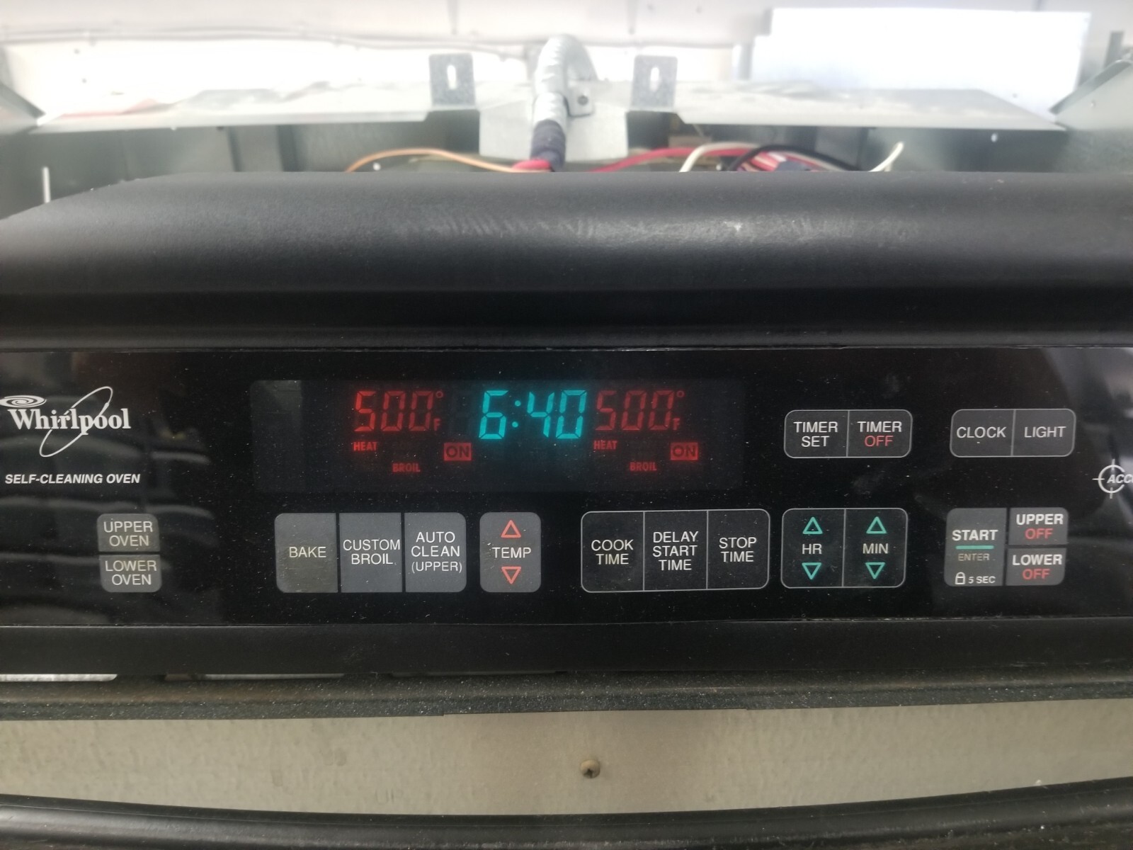 Genuine WHIRLPOOL Double Oven Control Board 4448876 Missing Ribbon