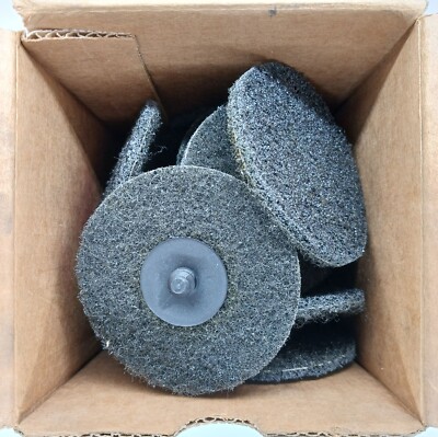 MERIT Quick Change Disc 3in Disc Dia, 40 Abrasive Grit Aluminum Oxide 25pcs