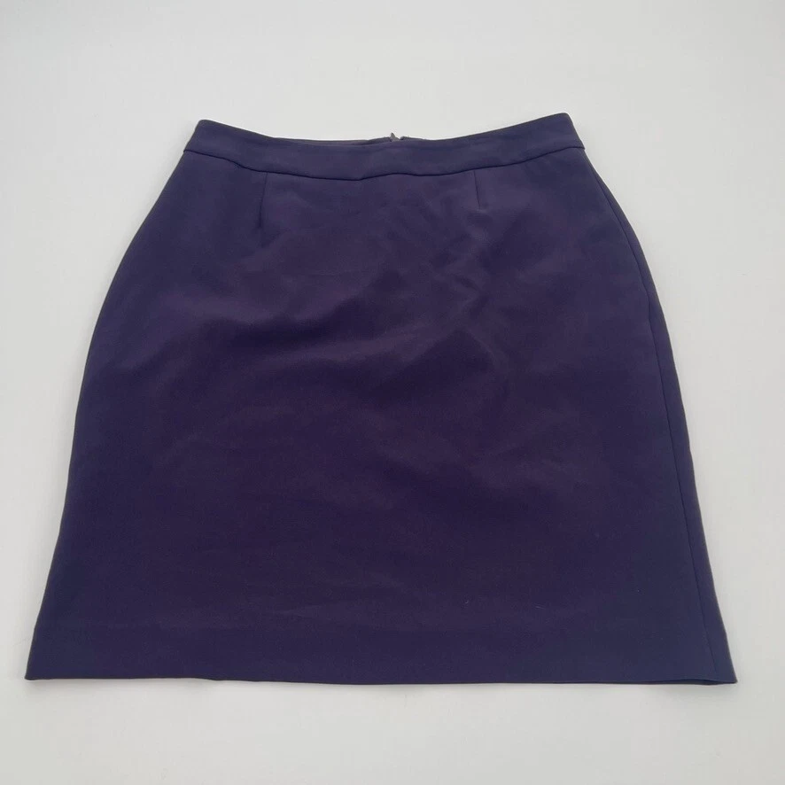 Falda Moda International Mujer 8 Púrpura Negocios Informal Forrada Clásica Preppy Foto 4 de 4
