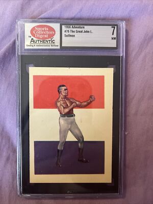 1956 Adventure #76 John Sullivan The Great SCD 7 NM/MT Boxing | eBay
