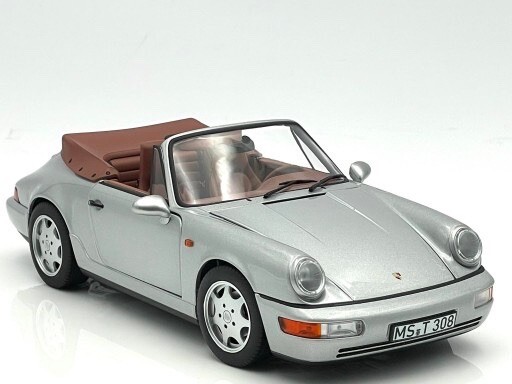 ミニカー NOREV PORSCHE CARRERA 1990 PORSCHE 911 (964) CARRERA 2 CABRIOLET SILVER 1:18 by