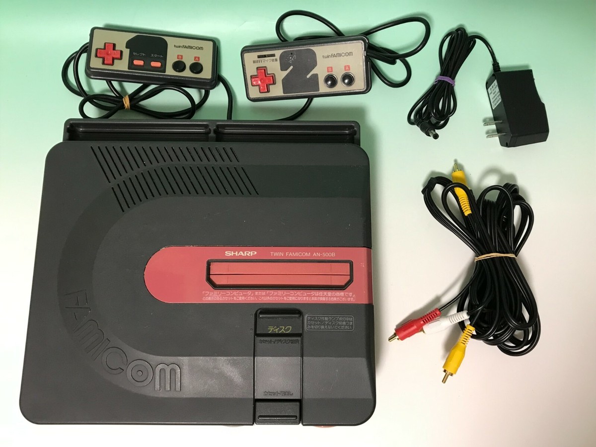 Sharp Twin Famicom console system Choose Red Black NTSC-J Nintendo
