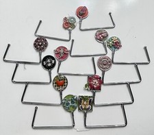 Spring Street Design Swarovski Crystal Set Of 12 Lot Handbag Purse Holder $300