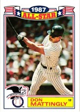 1988 Topps 1987 All Star DON MATTINGLY From Commemorative Set #2 of 22 NrMt+