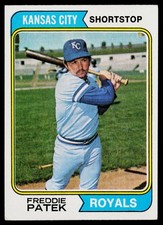 1974 Topps SET-BREAK #88 Freddie Patek EX or Better, (HUCK'S)