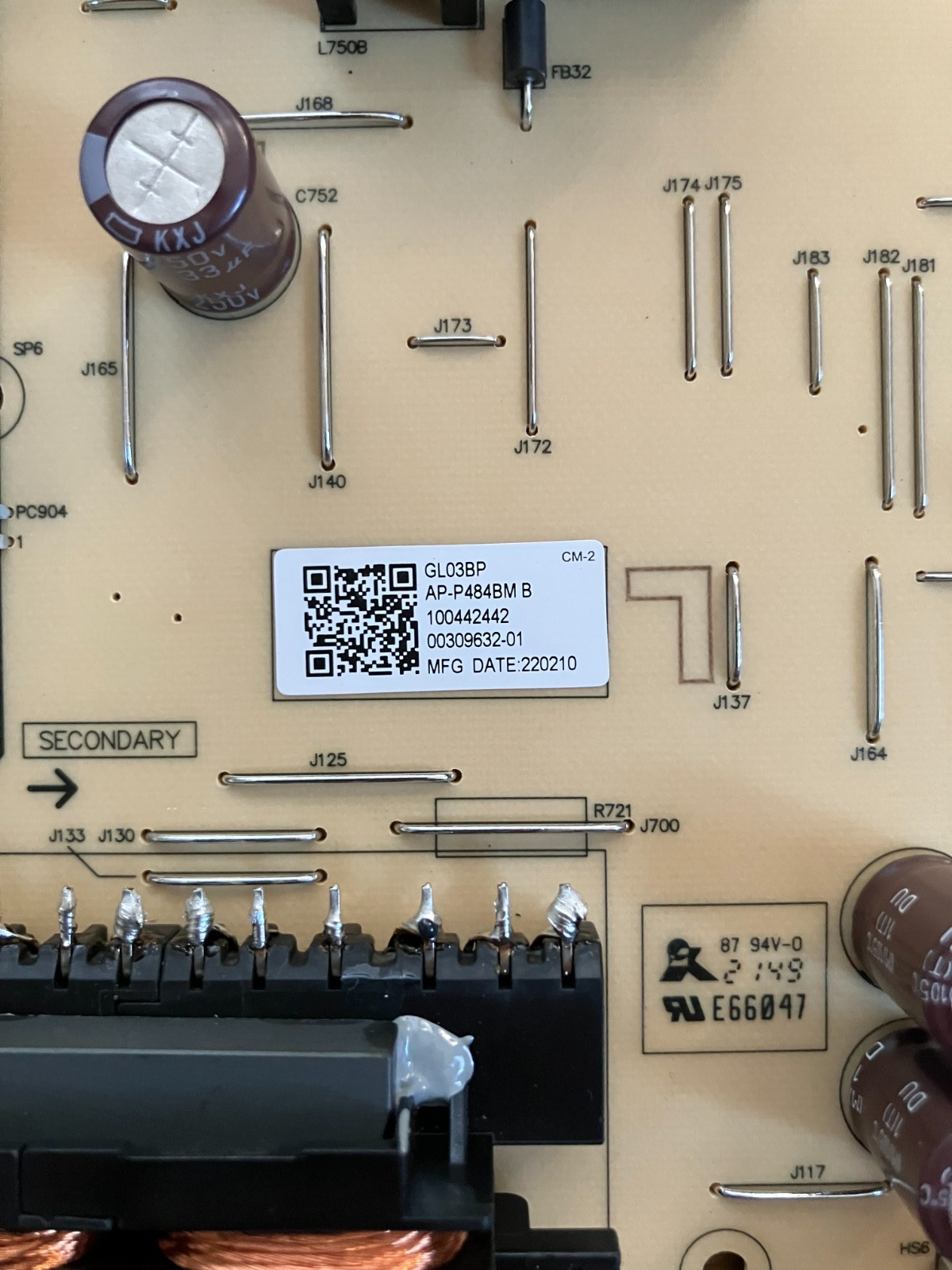 Sony AP‑P484BM B alimentation interne avec régulateur de tension