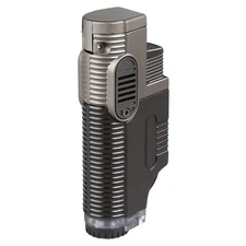 Ripple Triple Torch Lighter Gun Metal - New