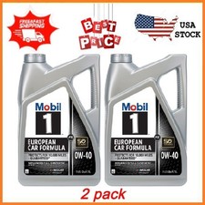 (2 pack) Mobil 1 FS European Car Formula Full Synthetic Motor Oil 0W-40, 5 Quart
