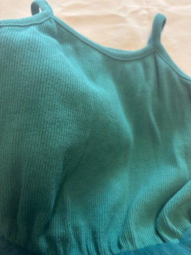 Unbranded Green dress with Tulle Skirt Size 130 (US Kids 8?) Cotton Blend - Picture 11 of 15
