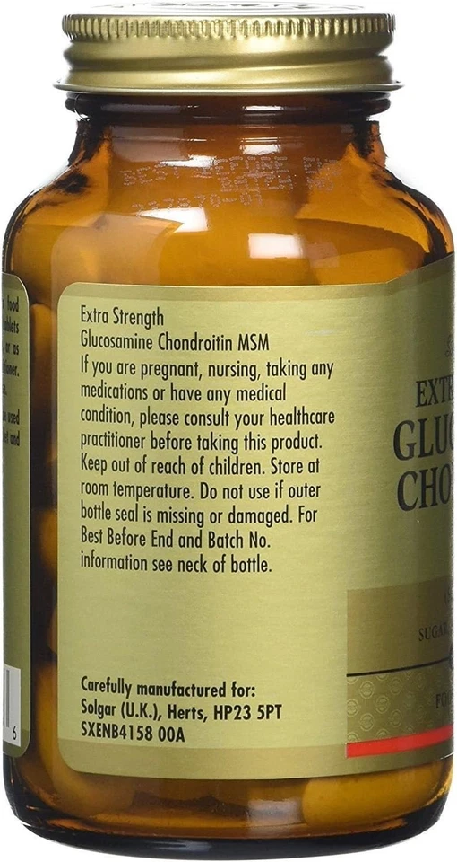 60 Count Extra Strength Glucosamine Chondroitin for Joint Health - Gluten Free - Image 4 of 4