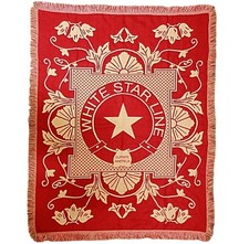 White Star Line Titanic Authentic Replica Third Class Throw Blanket New