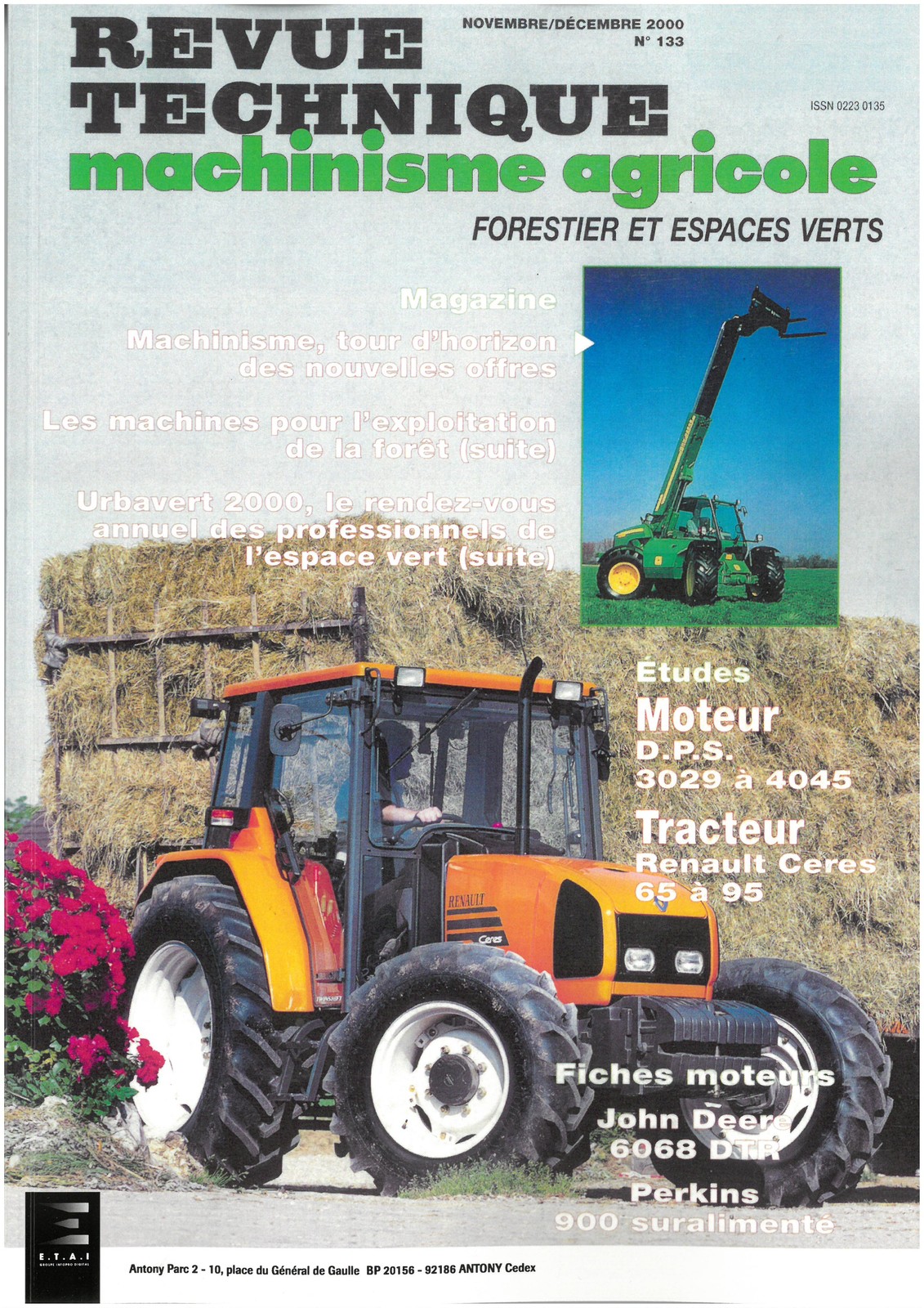 Revue technique Renault Ceres édition collecteur originale pour tracteur
