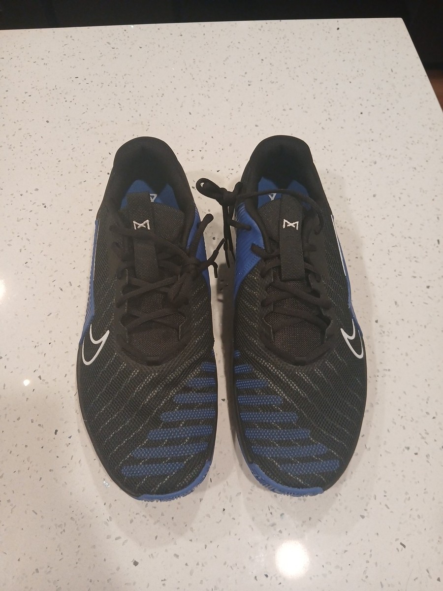 NIKE METCON 9 BLACK ROYAL BLUE CROSSFIT GYM TRAINING SHOES FD5431