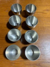 (8) Vintage Jefferson Cups, Stieff Pewter P33