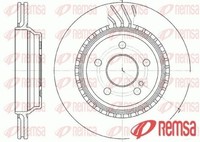 2X Bremsscheibe Remsa 61072.10 2 Bremsscheiben Hinterachse Hinten