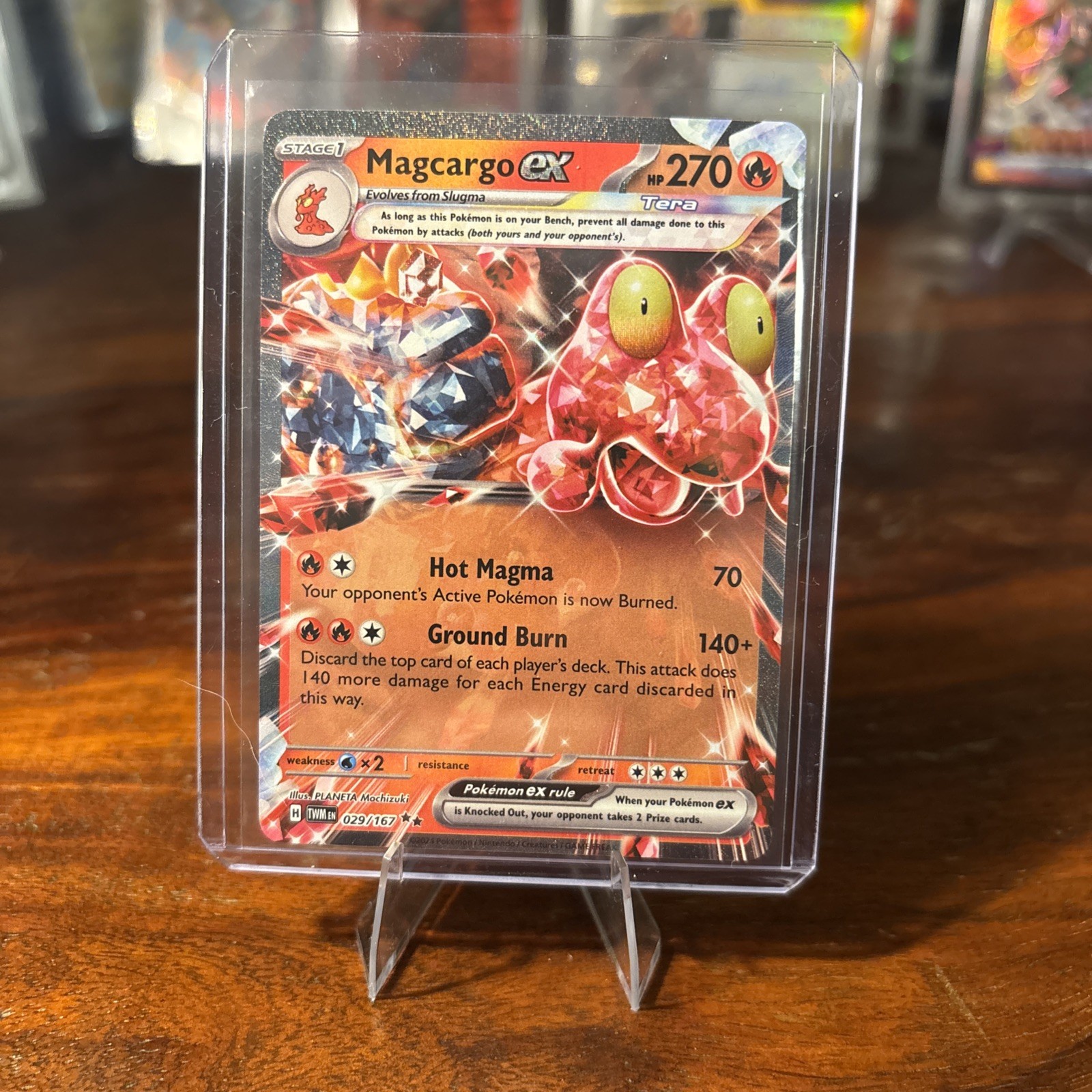 Pokemon Twilight Masquerade Magcargo EX Double Rare 29/167 - NM