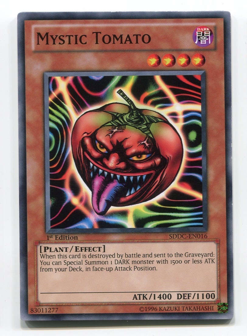 Yu-Gi-Oh! Mystic Tomato Common inglés SDDC-EN016 Mystische Tomate