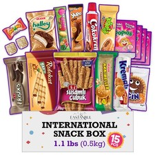 Eastanbul International Snack Box, Premium 15 Full-Size Foreign Snack Box