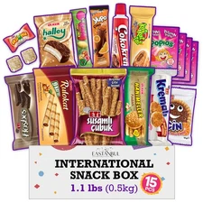 Eastanbul International Snack Box, Premium 15 Full-Size Foreign Snack Box