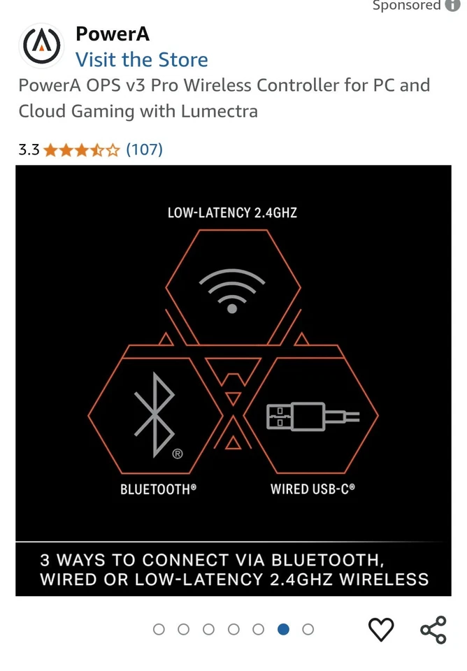 PowerA OPS v3 Pro Wireless Controller for PC and Cloud Gaming with Lumectra - Image 4 of 4