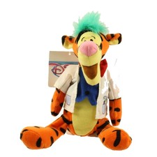 Disney Bean Bag Plush - MAD SCIENTIST TIGGER Winnie the Pooh  9 inch - Mint