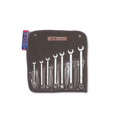 Wright Tool 907 Combination Wrench 2.0, 7 Piece Set, Full Polish 3/8'' - 3/4''