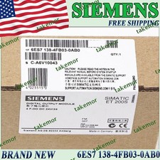 New Sealed 6ES7 138-4FB03-0AB0 Siemens 6ES7138-4FB03-0AB0 Electronics Module US