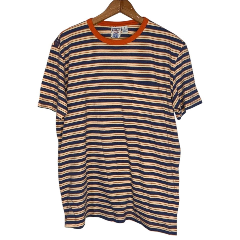 Camiseta Funky & Groovy Threads Kennington Años 60 Reciclada De Colección Surf Bolsillo Talla: S Foto 2 de 4