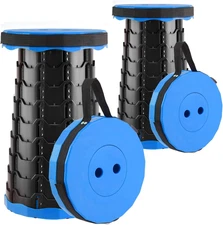 Upgraded Foldable Stool Thickened Set of 2, Portable Collapsible Stool Retractab