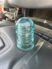 Brookfield BlueAqua Glass Electrical Insulator New York Embossed Dome Top 8- 11? — photo 1