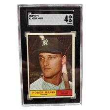 1961 TOPPS #2 ROGER MARIS  SGC 4 VG/EX 
