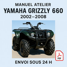 Manuel Atelier Yamaha 660 Grizzly 2002-2008 Revue Technique Moto RMT CD PDF