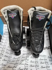 New Sure Grip Fame black roller skates size 1 fame wheels abec 5