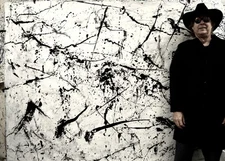 Pollock/Richter style Professional Painting 84”X62” (7 Foot) Abstract Modern XL