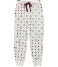 P.J. Salvage Womens Snowflakes and Hearts Pajama Lounge Pants