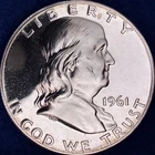 1961 Franklin Silver Half Dollar Ch Proof