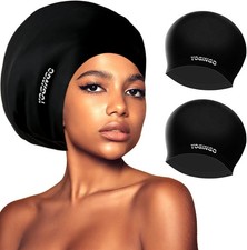 2 Pack Extra Large Swim Cap for Women and Men Adult Youth,Waterproof Silicone Sw