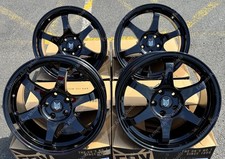 Alloy Wheels 18" PF5 For Ford Grand C Max Edge Focus Mk2 Mk2 Mk4 ST 5x108 Black
