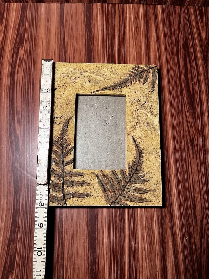 VTG Stone Fern Picture Frame 3D - Image 3 of 4