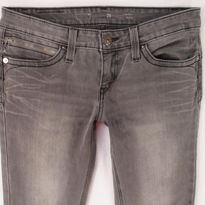 Levi's 15436 REVEL DEMI SKINNY graue Stretch-Skinny-Damenjeans W29 L30 Größe 10