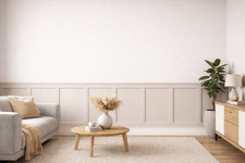 Pack of 10 Pre-Primed MDF Wall Panel Strips – Shaker Style Slats DIY Kit Panels!