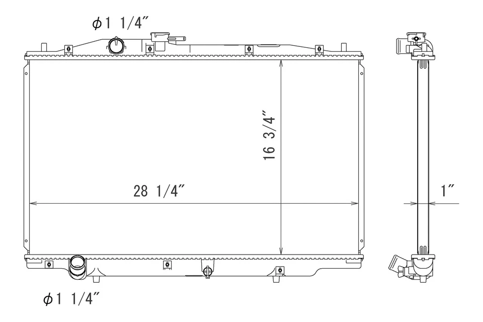 For Acura TL 2004-2006 Koyorad Engine Coolant Radiator — 第 2/2 张图片