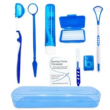 Portable Orthodontic Oral Care Kit for Braces - Interdental Brush Dental Wax ...